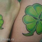 фото тату клевер четырехлистный 24.12.2018 №184 - four leaf clover tattoo - tattoo-photo.ru