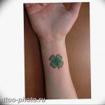 фото тату клевер четырехлистный 24.12.2018 №197 - four leaf clover tattoo - tattoo-photo.ru