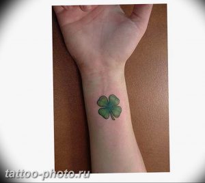 фото тату клевер четырехлистный 24.12.2018 №197 - four leaf clover tattoo - tattoo-photo.ru