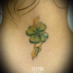 фото тату клевер четырехлистный 24.12.2018 №203 - four leaf clover tattoo - tattoo-photo.ru