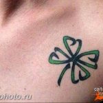 фото тату клевер четырехлистный 24.12.2018 №211 - four leaf clover tattoo - tattoo-photo.ru