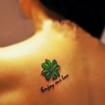 фото тату клевер четырехлистный 24.12.2018 №213 - four leaf clover tattoo - tattoo-photo.ru