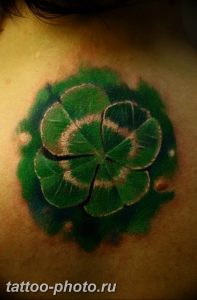 фото тату клевер четырехлистный 24.12.2018 №216 - four leaf clover tattoo - tattoo-photo.ru