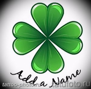 фото тату клевер четырехлистный 24.12.2018 №218 - four leaf clover tattoo - tattoo-photo.ru