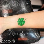 фото тату клевер четырехлистный 24.12.2018 №223 - four leaf clover tattoo - tattoo-photo.ru