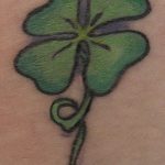 фото тату клевер четырехлистный 24.12.2018 №230 - four leaf clover tattoo - tattoo-photo.ru