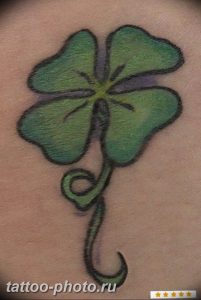 фото тату клевер четырехлистный 24.12.2018 №230 - four leaf clover tattoo - tattoo-photo.ru