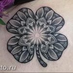 фото тату клевер четырехлистный 24.12.2018 №232 - four leaf clover tattoo - tattoo-photo.ru