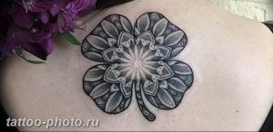 фото тату клевер четырехлистный 24.12.2018 №232 - four leaf clover tattoo - tattoo-photo.ru