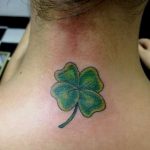 фото тату клевер четырехлистный 24.12.2018 №233 - four leaf clover tattoo - tattoo-photo.ru