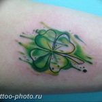 фото тату клевер четырехлистный 24.12.2018 №245 - four leaf clover tattoo - tattoo-photo.ru