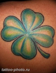 фото тату клевер четырехлистный 24.12.2018 №246 - four leaf clover tattoo - tattoo-photo.ru
