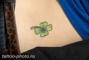фото тату клевер четырехлистный 24.12.2018 №250 - four leaf clover tattoo - tattoo-photo.ru