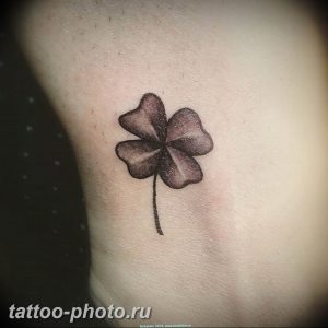 фото тату клевер четырехлистный 24.12.2018 №256 - four leaf clover tattoo - tattoo-photo.ru