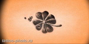 фото тату клевер четырехлистный 24.12.2018 №257 - four leaf clover tattoo - tattoo-photo.ru