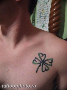 фото тату клевер четырехлистный 24.12.2018 №261 - four leaf clover tattoo - tattoo-photo.ru