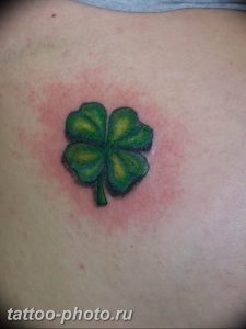 фото тату клевер четырехлистный 24.12.2018 №262 - four leaf clover tattoo - tattoo-photo.ru