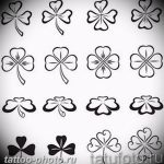 фото тату клевер четырехлистный 24.12.2018 №269 - four leaf clover tattoo - tattoo-photo.ru