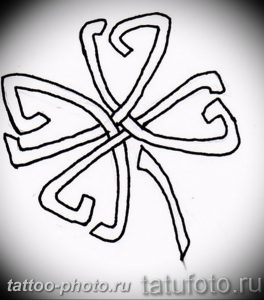 фото тату клевер четырехлистный 24.12.2018 №274 - four leaf clover tattoo - tattoo-photo.ru