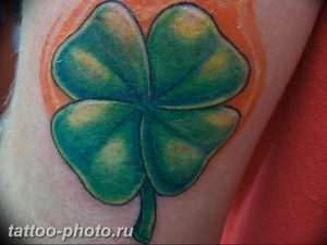 фото тату клевер четырехлистный 24.12.2018 №278 - four leaf clover tattoo - tattoo-photo.ru