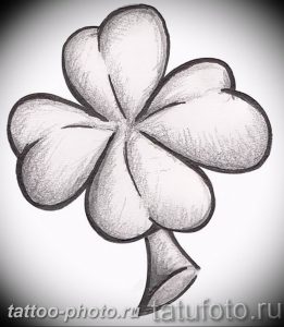 фото тату клевер четырехлистный 24.12.2018 №302 - four leaf clover tattoo - tattoo-photo.ru