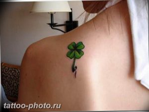 фото тату клевер четырехлистный 24.12.2018 №304 - four leaf clover tattoo - tattoo-photo.ru