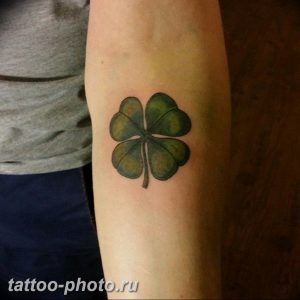 фото тату клевер четырехлистный 24.12.2018 №316 - four leaf clover tattoo - tattoo-photo.ru