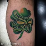 фото тату клевер четырехлистный 24.12.2018 №318 - four leaf clover tattoo - tattoo-photo.ru