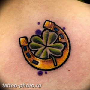 фото тату клевер четырехлистный 24.12.2018 №320 - four leaf clover tattoo - tattoo-photo.ru