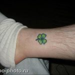 фото тату клевер четырехлистный 24.12.2018 №322 - four leaf clover tattoo - tattoo-photo.ru