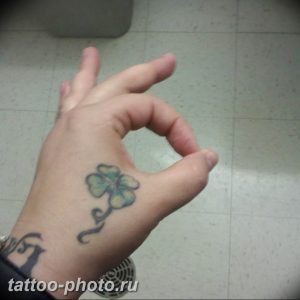 фото тату клевер четырехлистный 24.12.2018 №326 - four leaf clover tattoo - tattoo-photo.ru