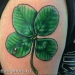 фото тату клевер четырехлистный 24.12.2018 №331 - four leaf clover tattoo - tattoo-photo.ru