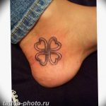 фото тату клевер четырехлистный 24.12.2018 №333 - four leaf clover tattoo - tattoo-photo.ru