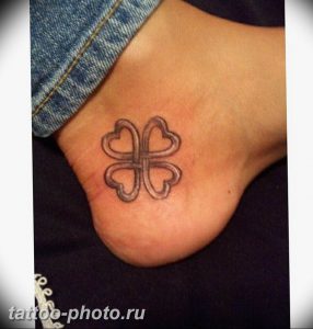 фото тату клевер четырехлистный 24.12.2018 №333 - four leaf clover tattoo - tattoo-photo.ru