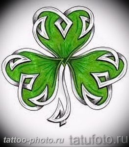 фото тату клевер четырехлистный 24.12.2018 №337 - four leaf clover tattoo - tattoo-photo.ru
