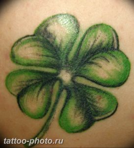 фото тату клевер четырехлистный 24.12.2018 №340 - four leaf clover tattoo - tattoo-photo.ru