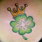 фото тату клевер четырехлистный 24.12.2018 №343 - four leaf clover tattoo - tattoo-photo.ru