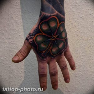 фото тату клевер четырехлистный 24.12.2018 №346 - four leaf clover tattoo - tattoo-photo.ru