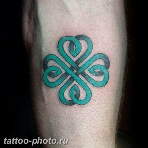 фото тату клевер четырехлистный 24.12.2018 №347 - four leaf clover tattoo - tattoo-photo.ru