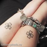 фото тату клевер четырехлистный 24.12.2018 №355 - four leaf clover tattoo - tattoo-photo.ru
