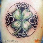 фото тату клевер четырехлистный 24.12.2018 №356 - four leaf clover tattoo - tattoo-photo.ru