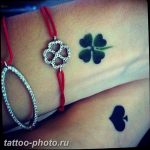 фото тату клевер четырехлистный 24.12.2018 №360 - four leaf clover tattoo - tattoo-photo.ru