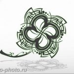 фото тату клевер четырехлистный 24.12.2018 №366 - four leaf clover tattoo - tattoo-photo.ru