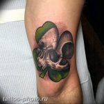 фото тату клевер четырехлистный 24.12.2018 №367 - four leaf clover tattoo - tattoo-photo.ru