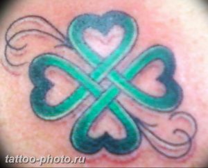 фото тату клевер четырехлистный 24.12.2018 №374 - four leaf clover tattoo - tattoo-photo.ru