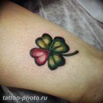 фото тату клевер четырехлистный 24.12.2018 №375 - four leaf clover tattoo - tattoo-photo.ru