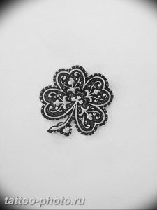 фото тату клевер четырехлистный 24.12.2018 №389 - four leaf clover tattoo - tattoo-photo.ru