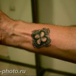 фото тату клевер четырехлистный 24.12.2018 №390 - four leaf clover tattoo - tattoo-photo.ru