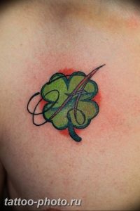 фото тату клевер четырехлистный 24.12.2018 №392 - four leaf clover tattoo - tattoo-photo.ru