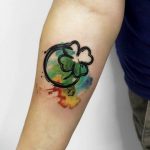 фото тату клевер четырехлистный 24.12.2018 №398 - four leaf clover tattoo - tattoo-photo.ru